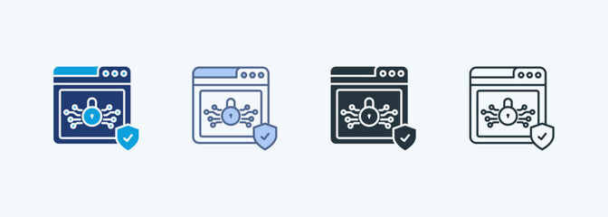 Encryption  Multiple Style Icon Collection