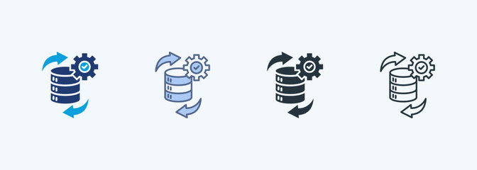 Data Processing  Multiple Style Icon Collection