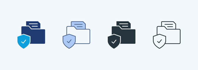 Data Privacy  Multiple Style Icon Collection