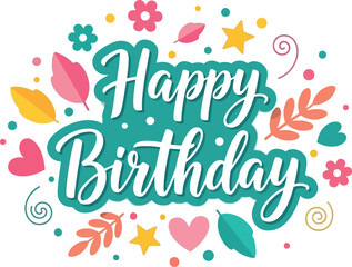 Vibrant birthday celebration with colorful decorations