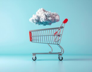 Floating Shopping Cart Empty