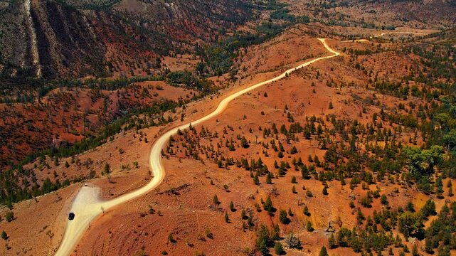 Bunyeroo Valley. Lookout. Wilpena Pound. Flinders Ranges. Australia.