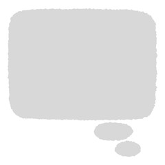 手描き風の長方形の吹き出し（線なし）