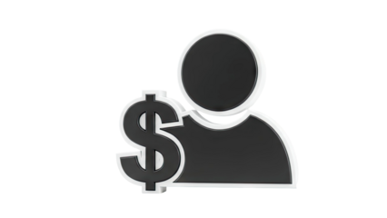 Dollar Sign Person Icon