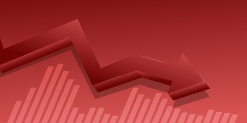 Concept  stock market exchange chart with information trading and finance background, banner, template for text, advertising, social media, web, layout