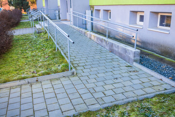 Access Ramp to a building for use by a wheelchair or elderly people