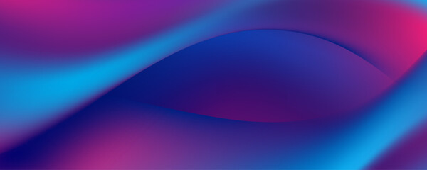 Abstract blue and purple liquid wavy gradient shiny background