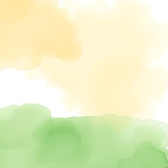 Obraz premium Abstract Tricolor Gradient Background in Saffron White and Green with Copy Space