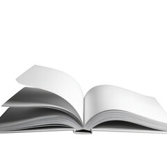 Fototapeta premium Open book pages isolated on transparent background isolated on transparent background