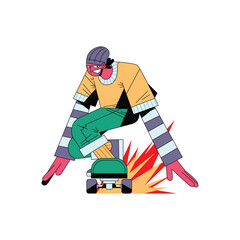 Skater Power Slide Trick