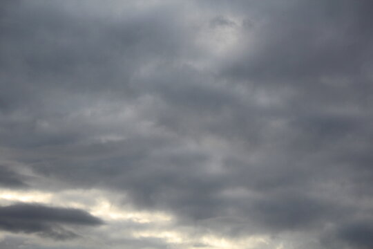 gray sky with rain clouds