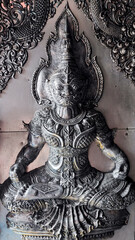 detail of demon thai art