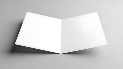 Blank white greeting card