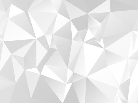 Abstract white geometric triangle three dimensional background with clean modern depth minimal architectural style ideal for branding presentations posters and creative design projects
