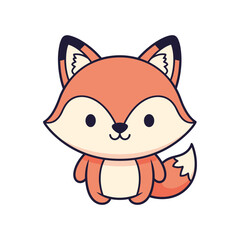 Adorable Cartoon Fox Illustration