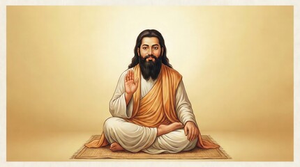 Illustration of Guru Ravidas Jayanti
