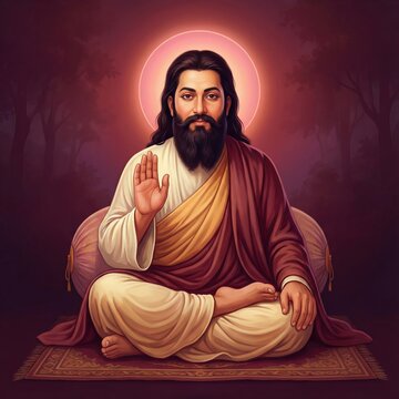 Guru ravidas jayanti celebration background
