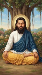 Illustration of Guru Ravidass Jayanti.