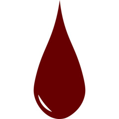 Obraz premium Blood Drop Flat Illustration
