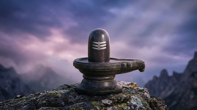 Lord Shiva lingam.