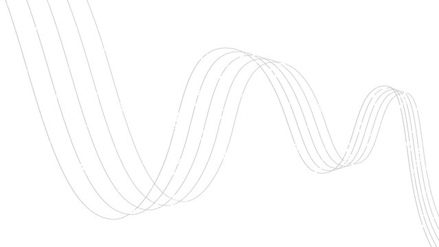 musical notes flying on cords on transparent background,png curve trail white notas music and song isolated overlay social media design element