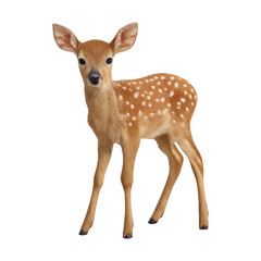 Fototapeta premium PNG Adorable spotted fawn standing.