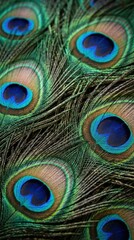 Obraz premium Thaipusam background with peacock feathers.