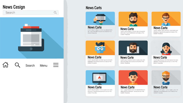 News Card UI Design