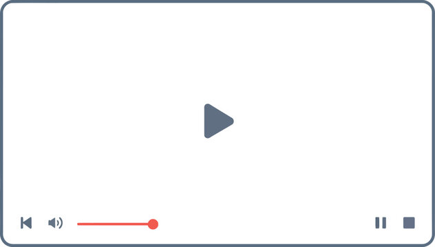 Video Player Interface with Play Button