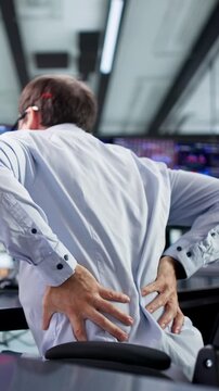 Back Pain Bad Posture Man Sitting