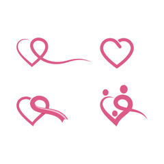 Love logo vector illustration