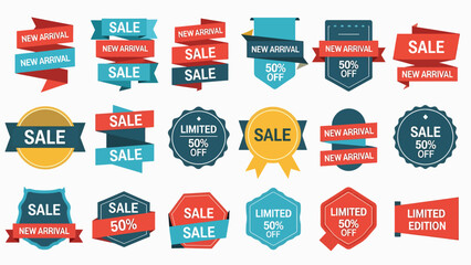 Sale Banner Vector Set for Advertising Campaigns