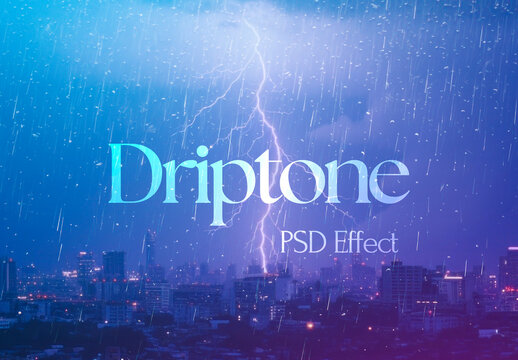 Driptone PSD Photo Effect