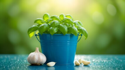 Basilico in vaso, base per il pesto genovese