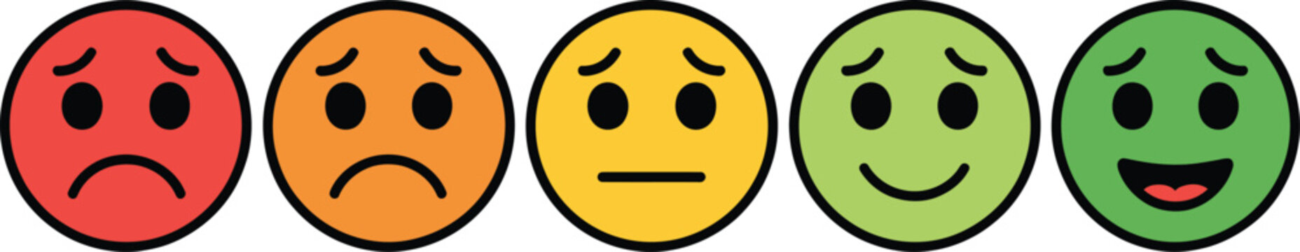 Emotion Faces in Different Colors