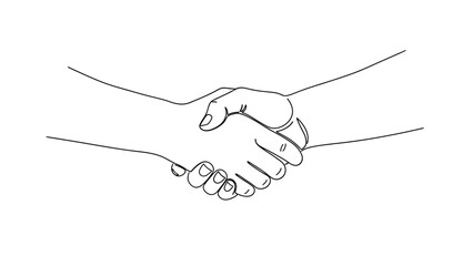 Fototapeta premium Handshake agreement partnership