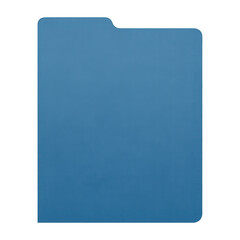 Fototapeta premium PNG Blue folder with tab