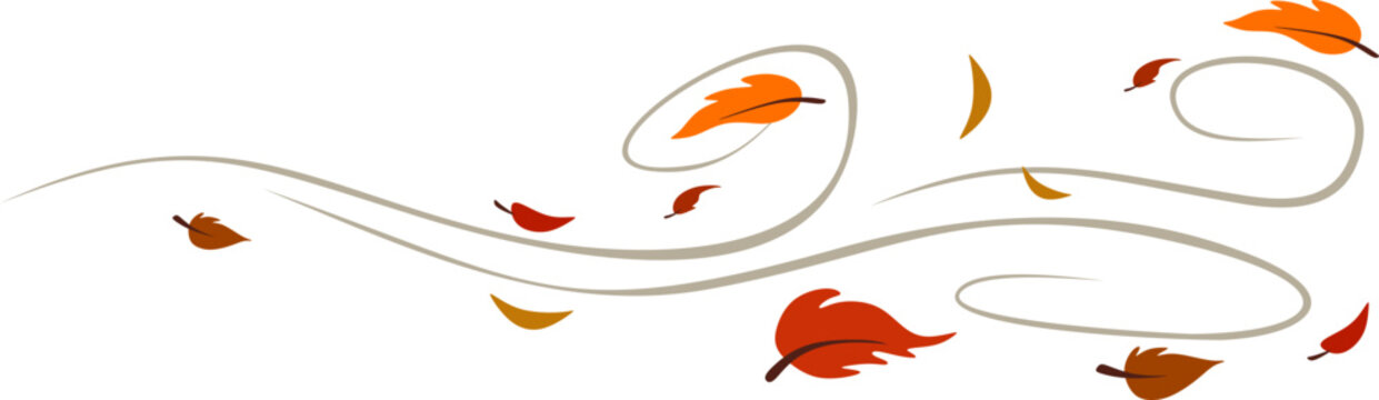 Autumn Leaves Blowing