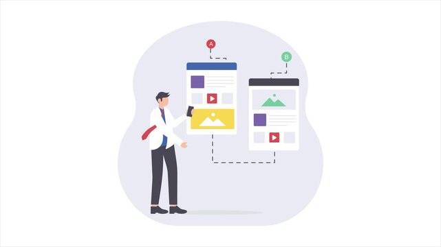 Web Layout 2D Animation MP4 File 