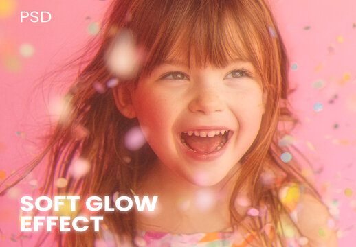 Soft Glow PSD Photo Effect