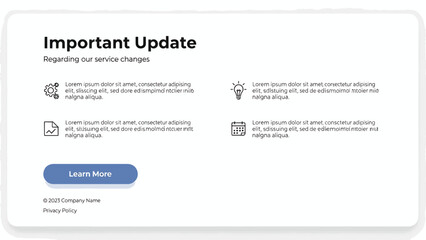 Service Update Notification