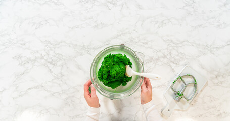 Vibrant Green Gingerbread Cookies for Festive Baking