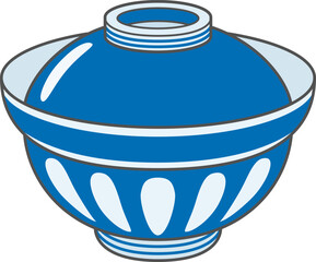 蓋つき丼ぶりのアイコン