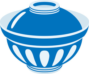 蓋つき丼ぶりのアイコン