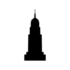 Iconic skyscraper stands tall, its silhouette a timeless symbol of urban architecture