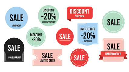 Collection of Sale Badges