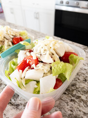 Fresh Salad Meals in Containers for Healthy Eating