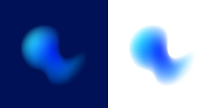 Abstract liquid gradient circle shows neon colors inside metallic blot layer, floating drops, layered color form, dynamic shape. Luminous aurora shimmer appears. Vector png banner object.