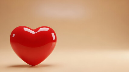 Obraz premium Valentine's day heart symbol of love and romance