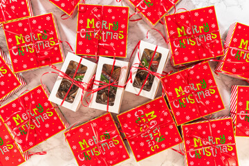 Christmas Cookie Gift Boxes with Festive Wrapping